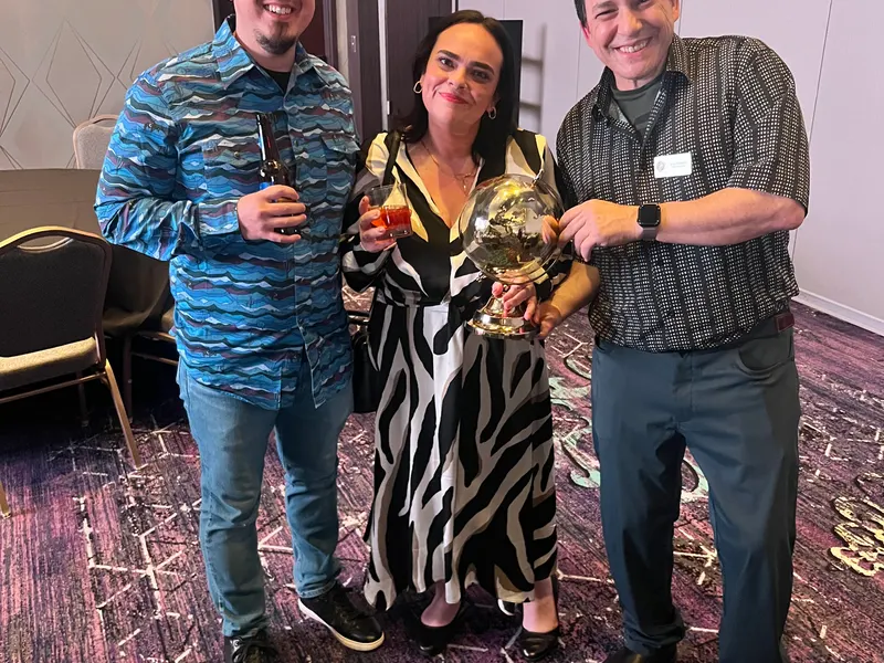 Christina Lanzillotto with students